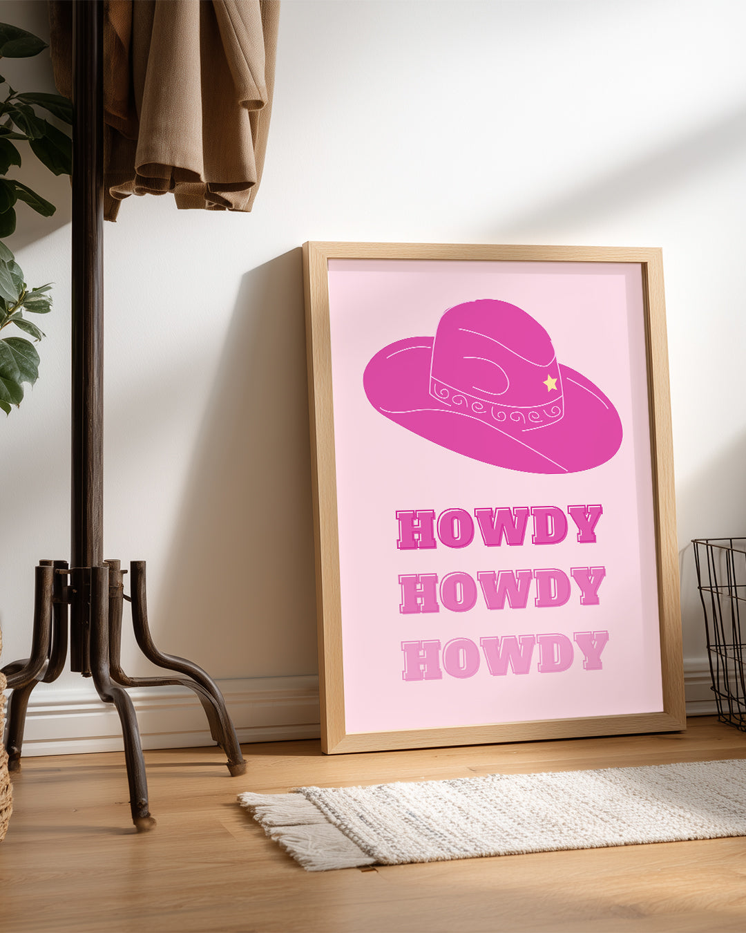 Pink Howdy Poster Tablosu