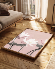 Pink Lotus Poster Tablosu