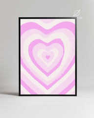 Pink Love Poster Tablosu