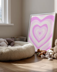 Pink Love Poster Tablosu