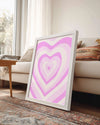 Pink Love Poster Tablosu
