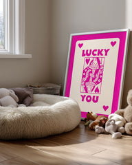 Pink Lucky Poster Tablosu