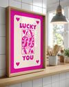 Pink Lucky Poster Tablosu