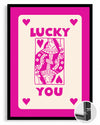 Pink Lucky Poster Tablosu