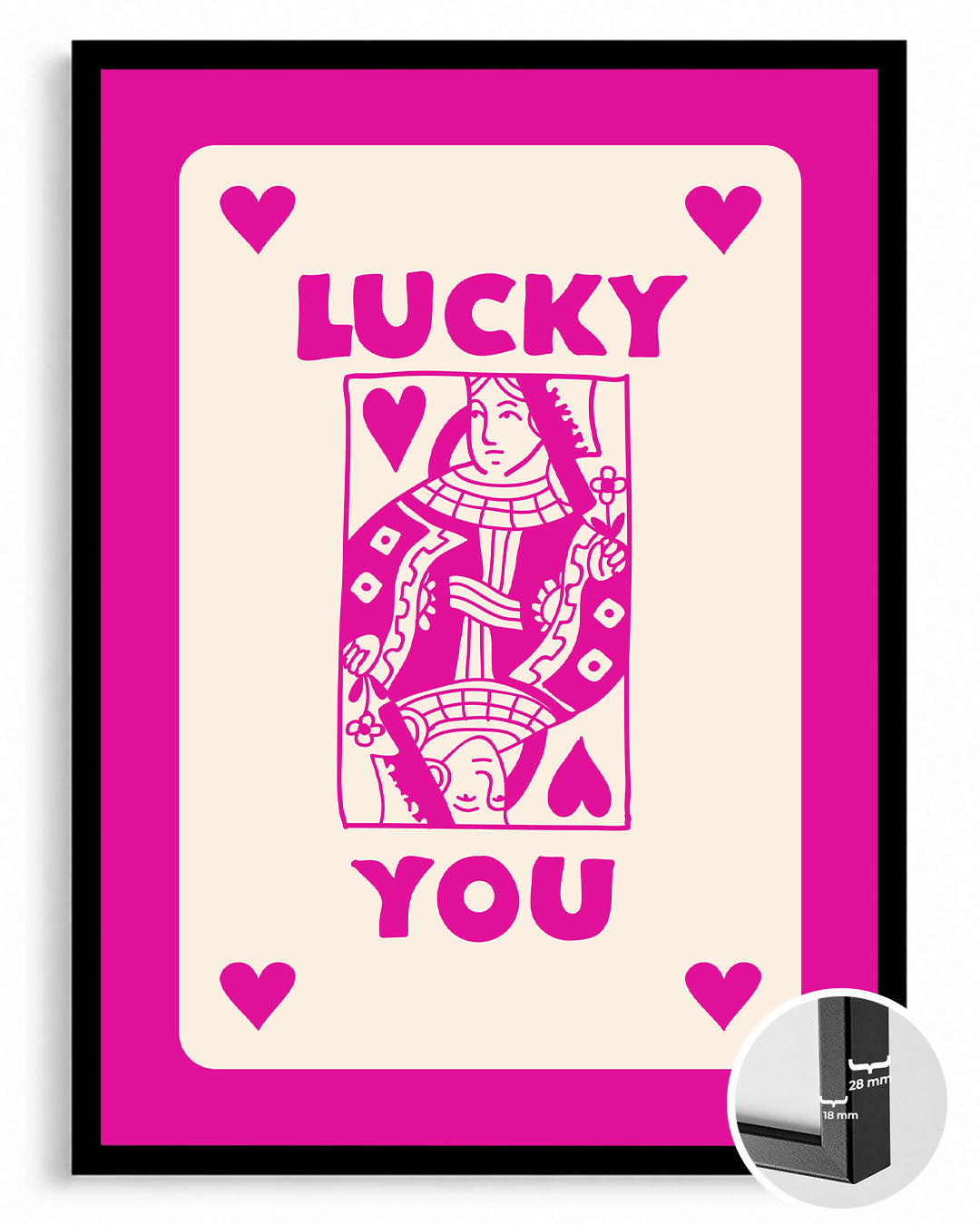 Pink Lucky Poster Tablosu