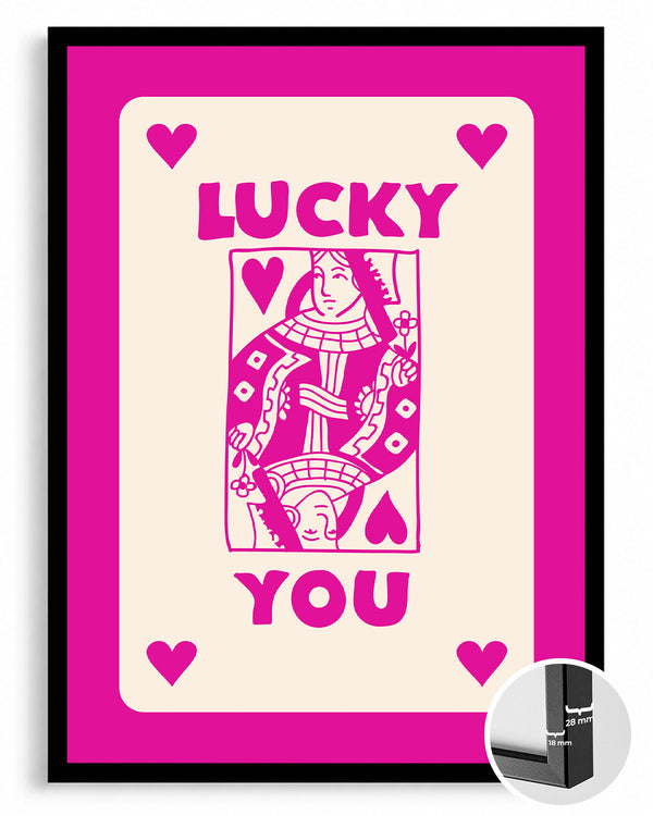 Pink Lucky Poster Tablosu