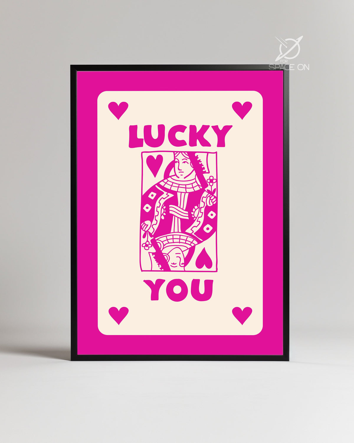 Pink Lucky Poster Tablosu