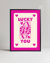 Pink Lucky Poster Tablosu
