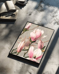 Pink Magnolia Poster Tablosu
