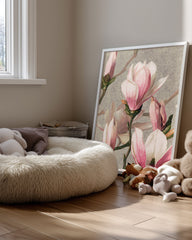 Pink Magnolia Poster Tablosu