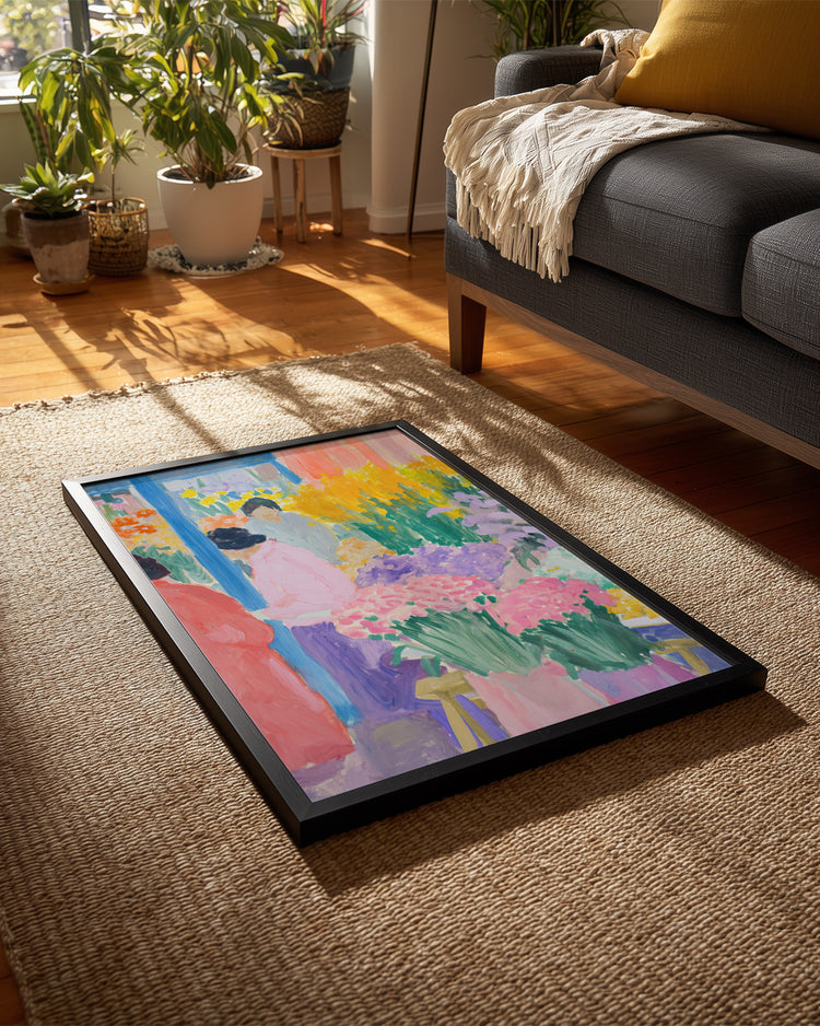 Pink Market Poster Tablosu