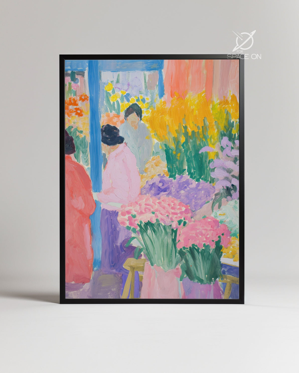 Pink Market Poster Tablosu