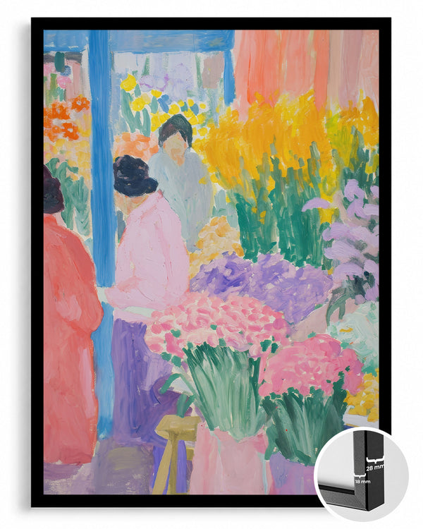Pink Market Poster Tablosu