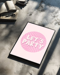 Pink Party Poster Tablosu