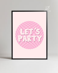Pink Party Poster Tablosu