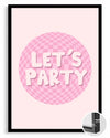 Pink Party Poster Tablosu