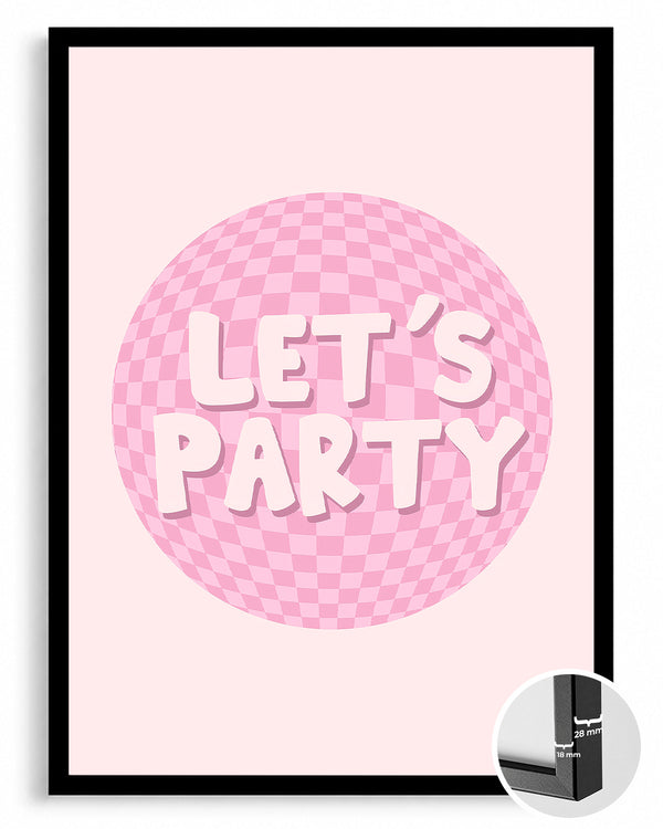Pink Party Poster Tablosu