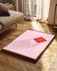 Pink Phone Poster Tablosu