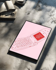 Pink Phone Poster Tablosu