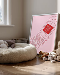 Pink Phone Poster Tablosu
