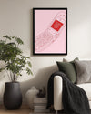Pink Phone Poster Tablosu