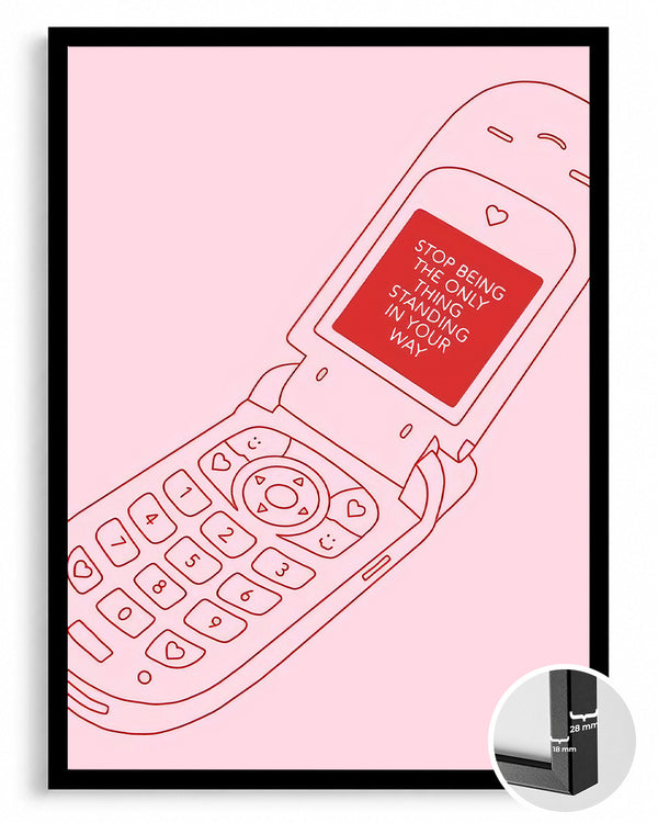 Pink Phone Poster Tablosu