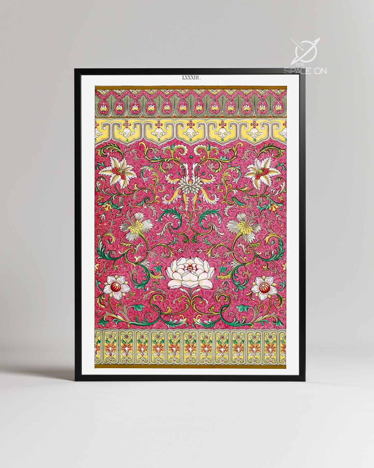 Pink Scroll Poster Tablosu