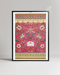 Pink Scroll Poster Tablosu