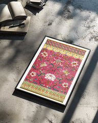 Pink Scroll Poster Tablosu