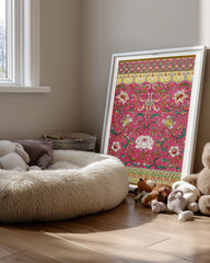 Pink Scroll Poster Tablosu