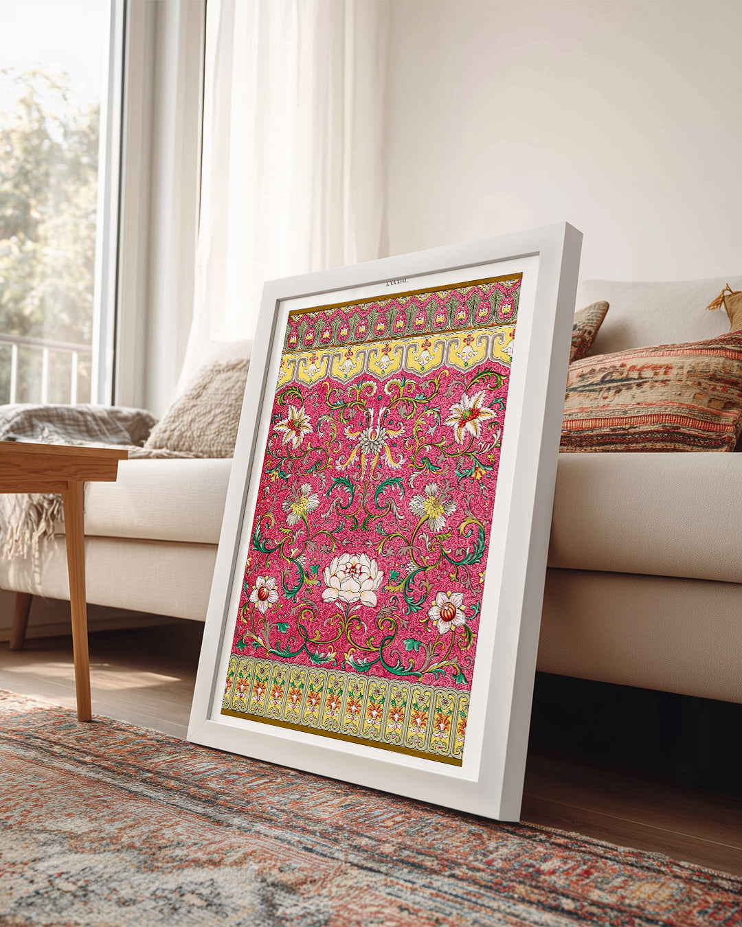 Pink Scroll Poster Tablosu