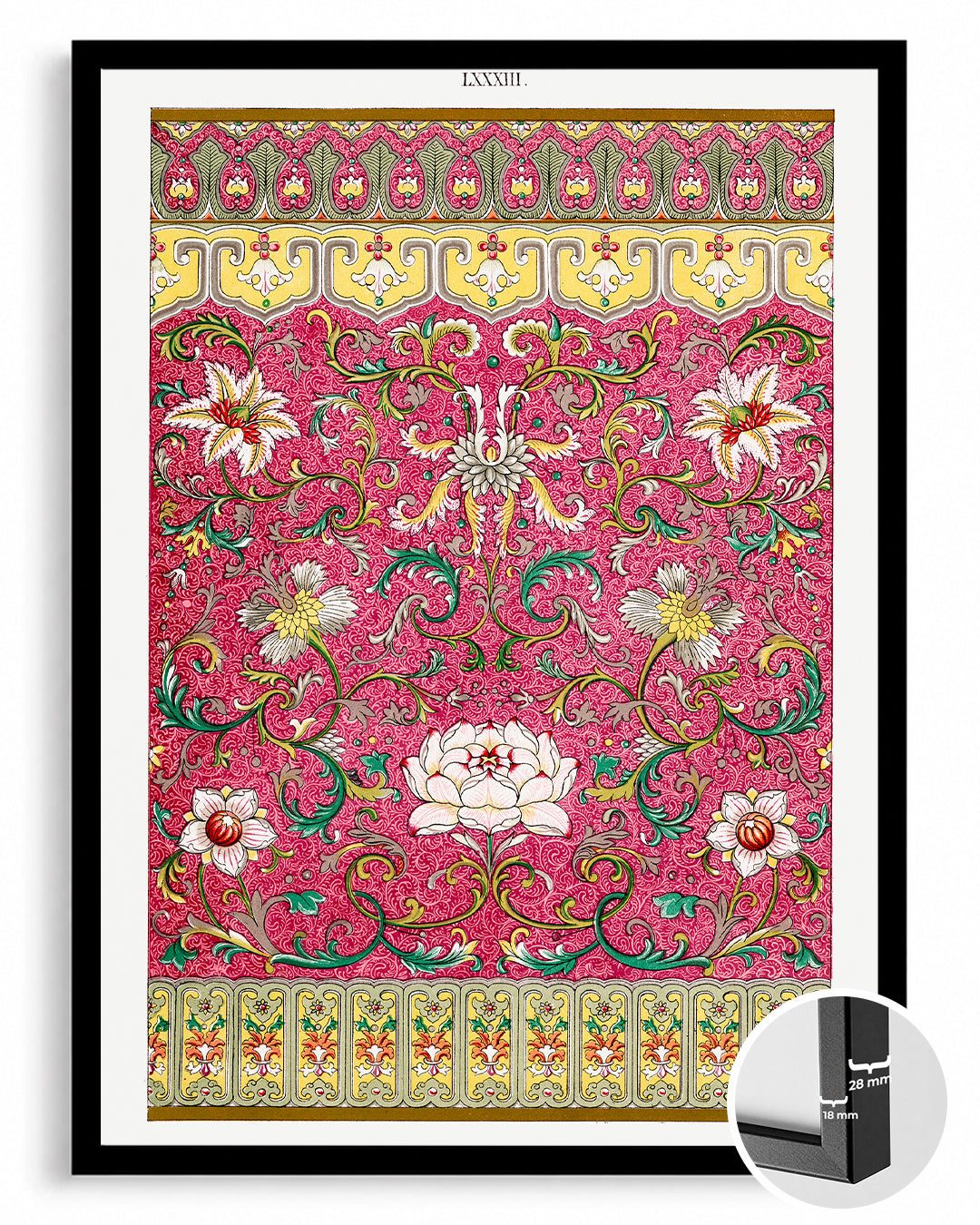 Pink Scroll Poster Tablosu