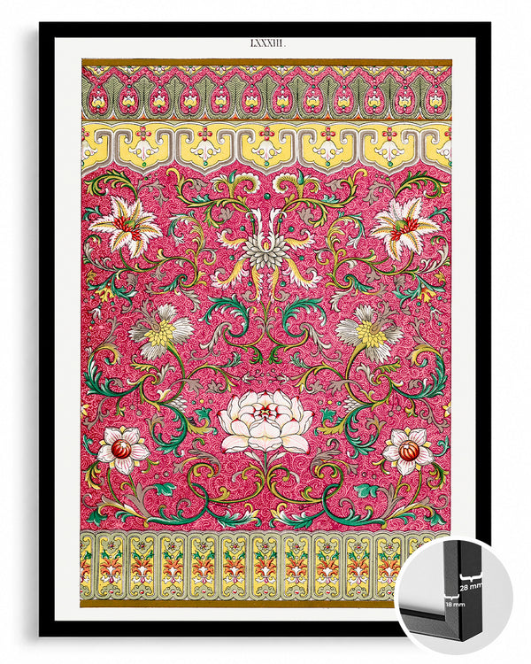 Pink Scroll Poster Tablosu