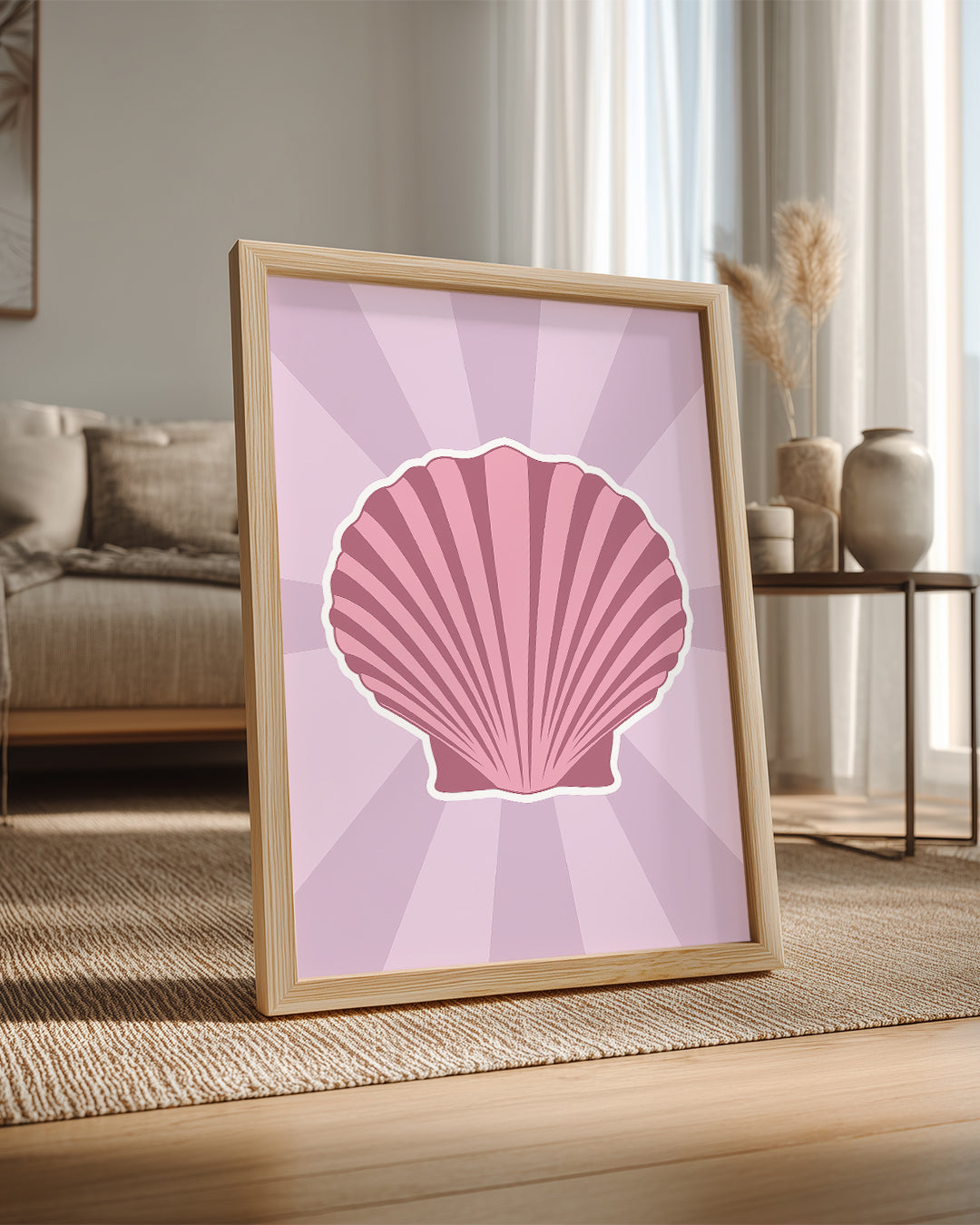 Pink Shell Poster Tablosu