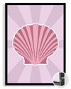 Pink Shell Poster Tablosu