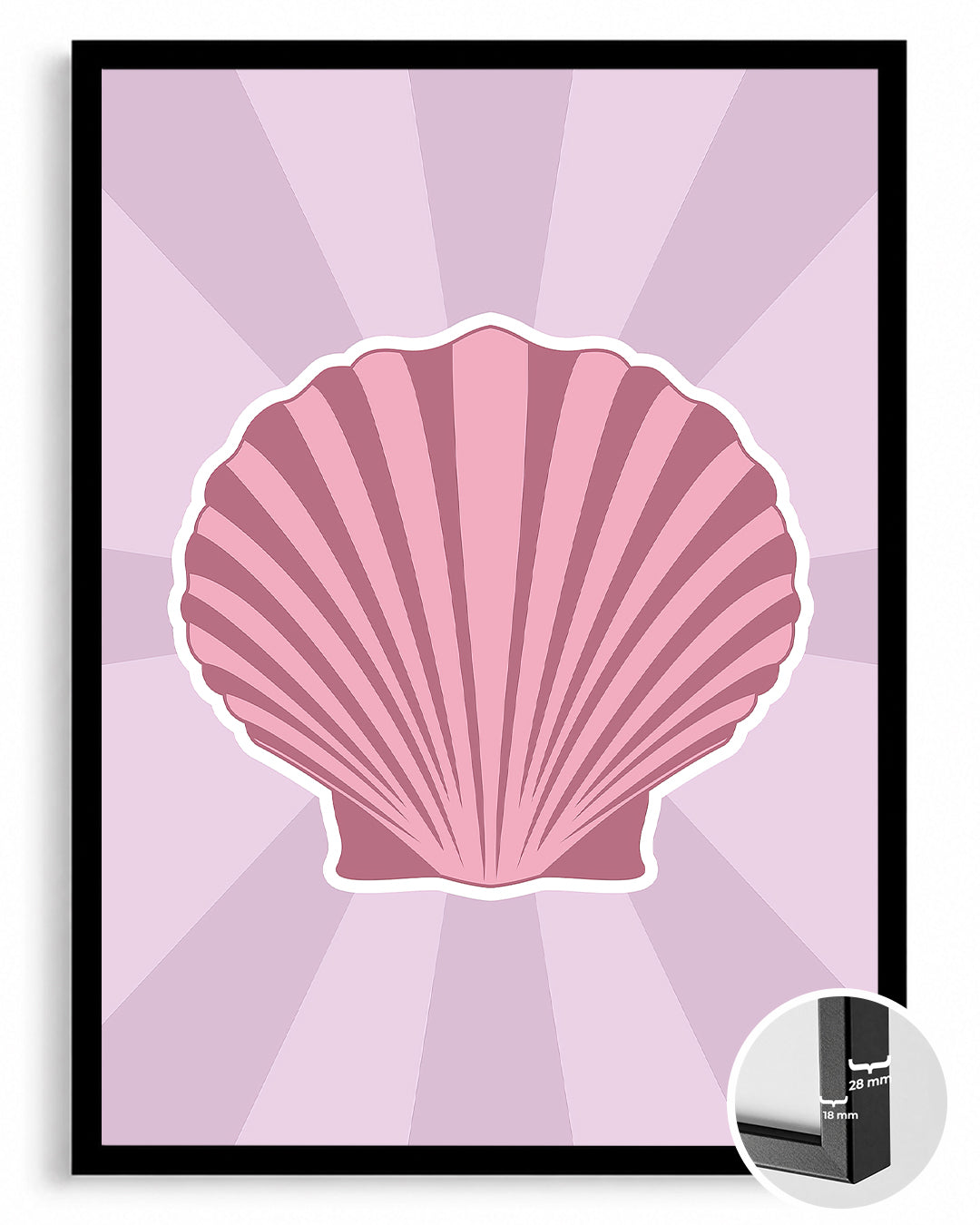 Pink Shell Poster Tablosu