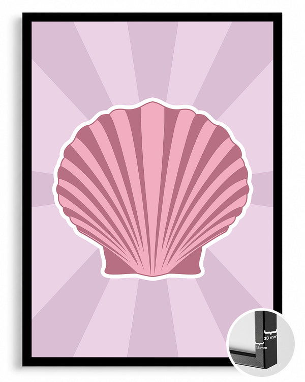 Pink Shell Poster Tablosu