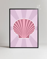 Pink Shell Poster Tablosu