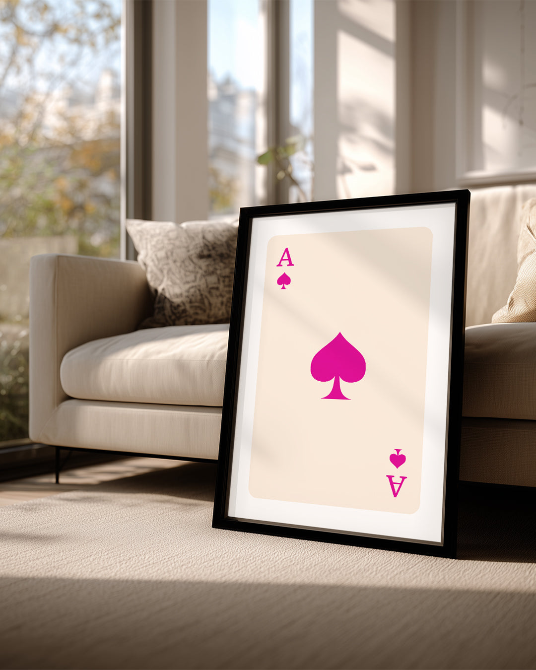 Pink Spade Poster Tablosu