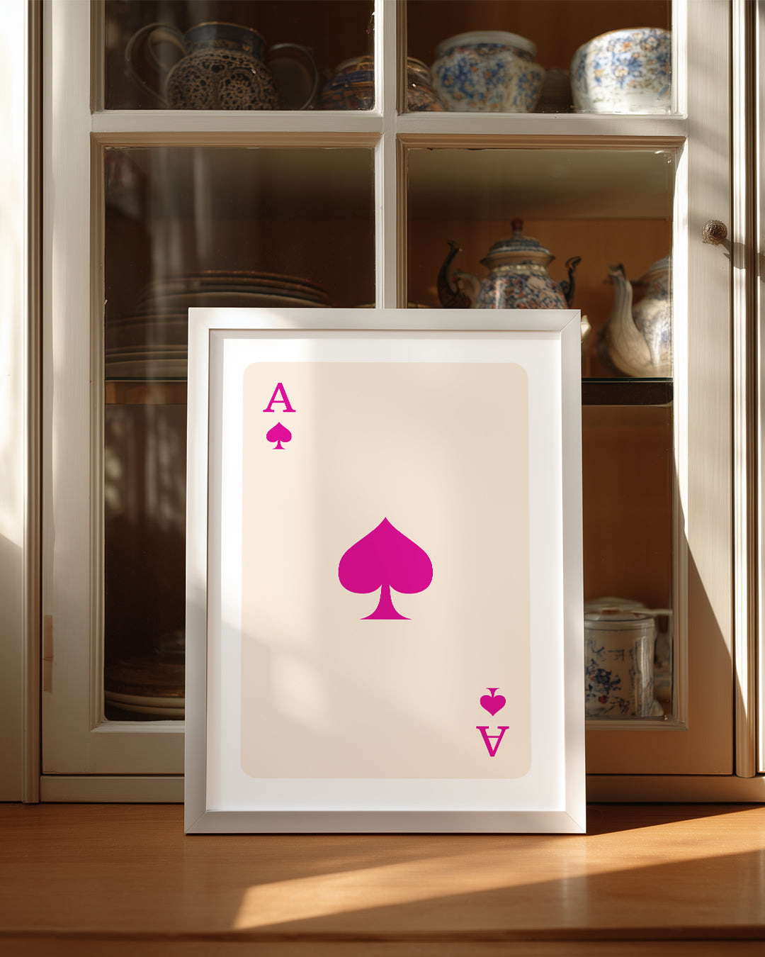 Pink Spade Poster Tablosu