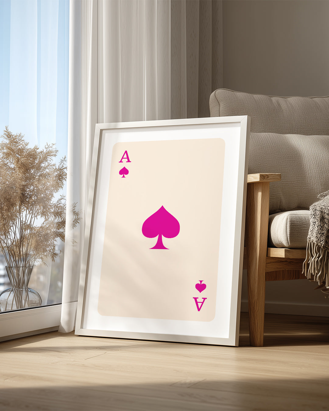 Pink Spade Poster Tablosu