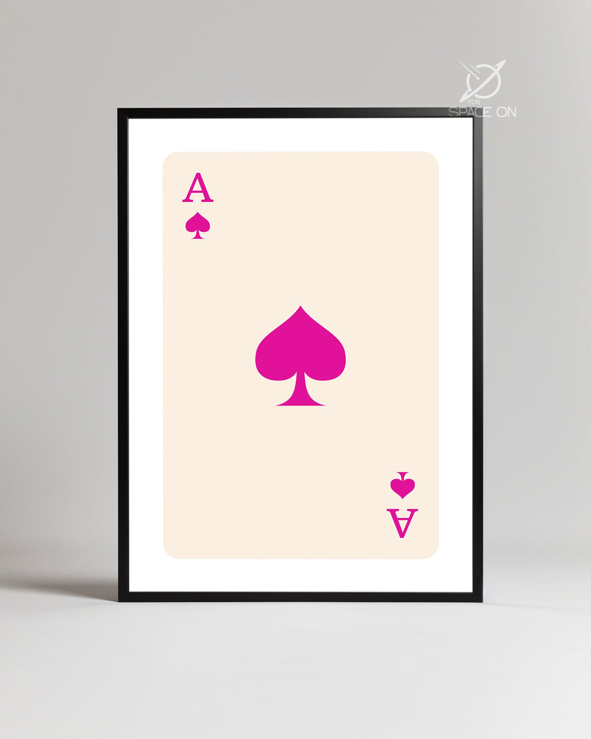 Pink Spade Poster Tablosu