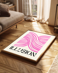 Pink Waves Poster Tablosu