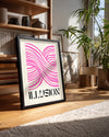 Pink Waves Poster Tablosu