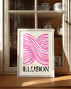 Pink Waves Poster Tablosu