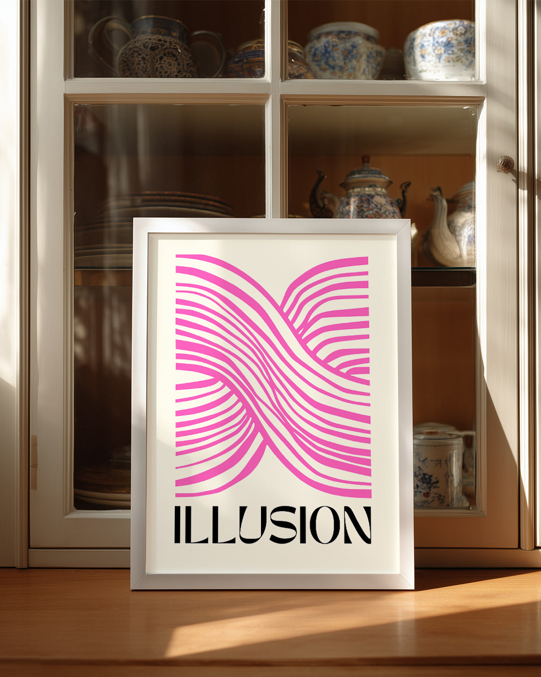 Pink Waves Poster Tablosu