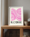 Pink Waves Poster Tablosu