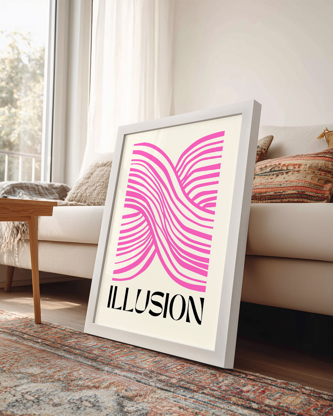 Pink Waves Poster Tablosu