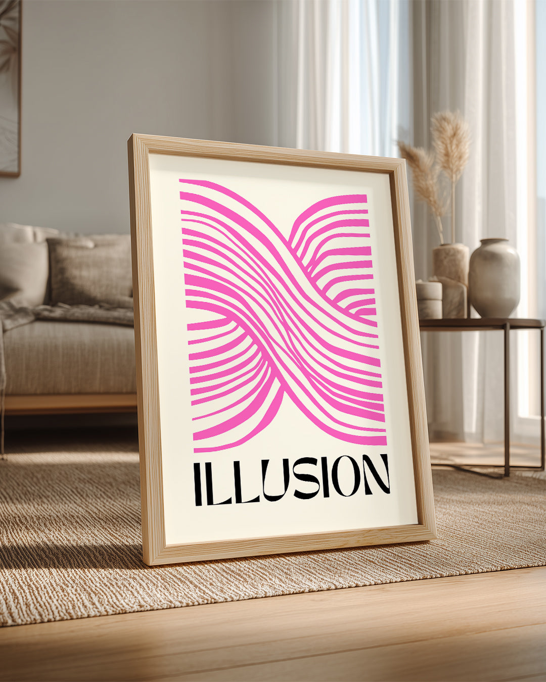 Pink Waves Poster Tablosu