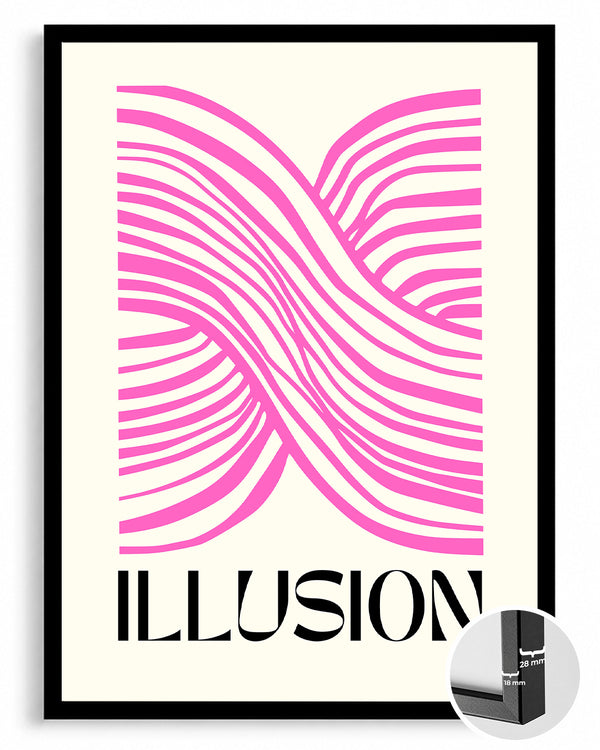 Pink Waves Poster Tablosu
